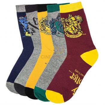 Lote de 5 pares de calcetines oficiales de Harry Potter