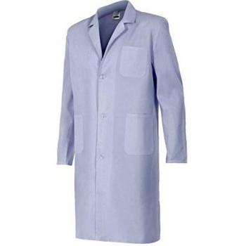 Bata de trabajo unisex Velilla 700P, color Blanco, Talla 44