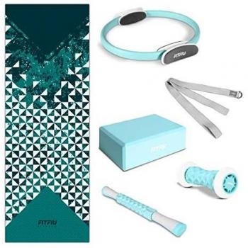 Set de Yoga y Pilates FitFIU KITWELL-601 Azul