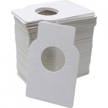 100pcs Coated Paper Wine Bottle Tags Blank Dual Sided for Cellars