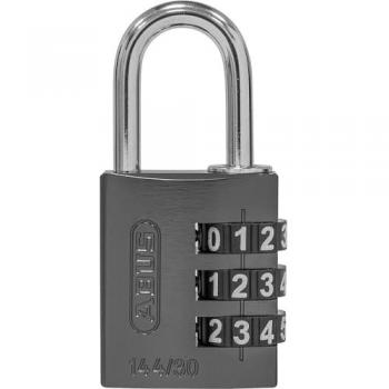 ABUS Zahlenschloss, Aluminium, 144/30 Lock-Tag, VE 6 Stk, schwarz
