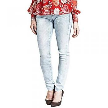 Jeans Skinny Femminile Blu Sbiancato 58