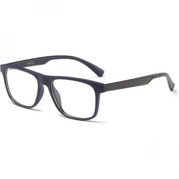 Gafas SHAUNA cuadradas de resina TR90 para miopía con decoración de fibra de carbono