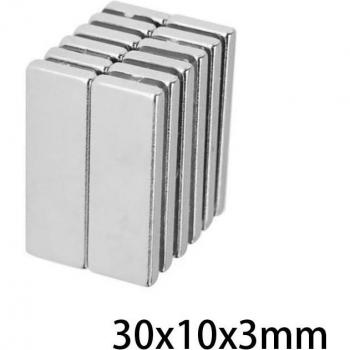 30x10x3 mm N35 Neodymium Magnets