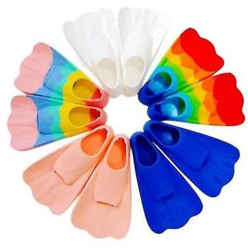 Aletas de natación azul para niños 30-32