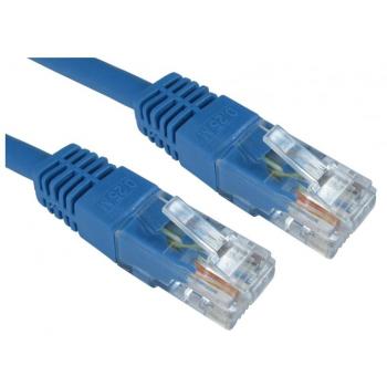 Compact Blue Cat6 Patch Lead (25 cm)