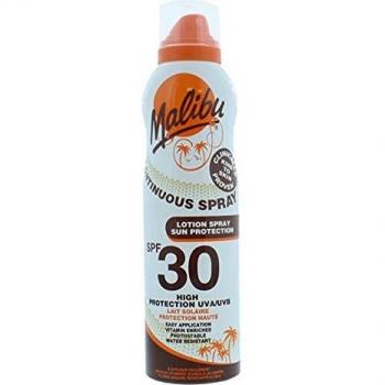 Spray Solare Abbronzante Resistente all'Acqua Malibu SPF 30 175 ml