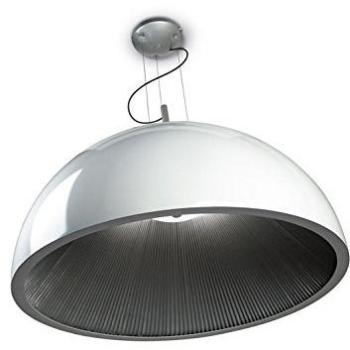 „Umbrella“-Pendelleuchte Ø1000 mm – Silber & weißer Schirm