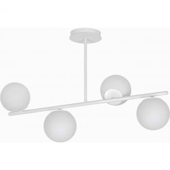 Kabo Four-Bulb Ceiling Lamp, White, 1 Arm