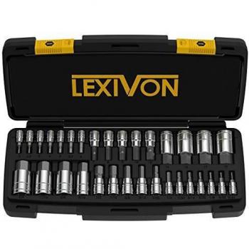 Juego de llaves de vaso HEX de acero S2 LEXIVON