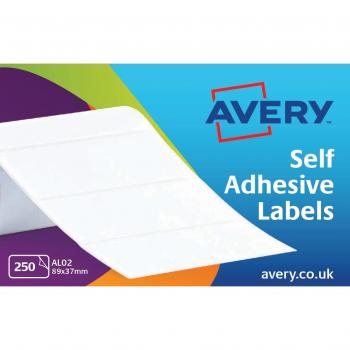 Avery Address Labels Typewriter Roll 89x37mm White AL02 250 Labels
