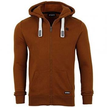 Riverso Männer Sweatjacke RIVNoah Kapuze Braun L