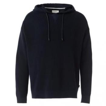 Entspannter Baumwoll-Hoodie im Fabricmix