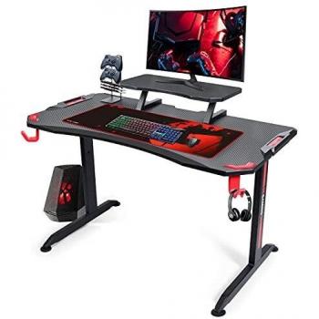 GTPLAYER 120cm Gaming Desk with Monitor Shelf
