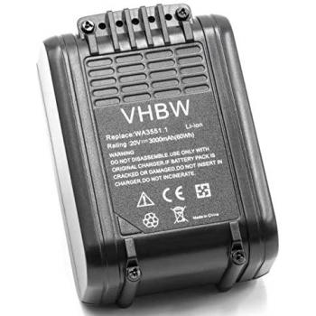 Alko WR 2020 Power Tool Battery, 20V, 3000 mAh Li‑Ion – VHBW Edition