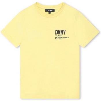 Vêtement DKNY unisexe, t-shirt jaune 8A à manches courtes