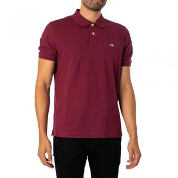 Gant Polo a maniche corte 2210 Rosso vino XL