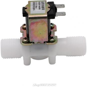 1/2 Electric Solenoid Valve Magnetic DC N/C Water Air Inlet Flow Switch