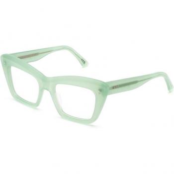 Occhiali da vista Unisex Retrosuperfuture D9Y Numero 107 Verde Acetato Cat Eye Lattiginoso