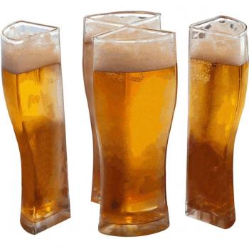4 In 1 Acrylic Plastic Material Wine Beer Glasses Friends Party Birthday Drink Beer Mug Home Office Whiskey Glass
