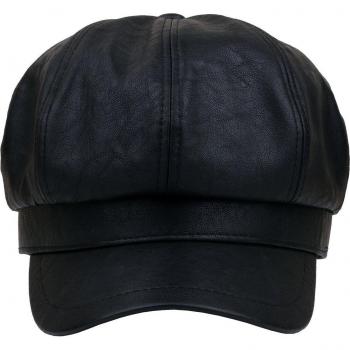 Gorra de Cuero PU CRUOXIBB Newsboy Chic