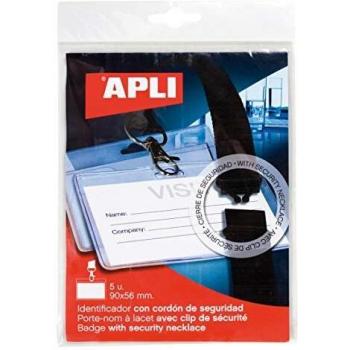 Apli Fita de Pescoço 90×56 – Conjunto de 5 crachás