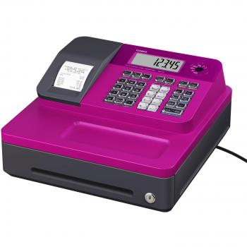 Pink Casio SE‑G1SB‑PK Compact Cash Drawer Register – Direct Thermal Printing, Customer Screen
