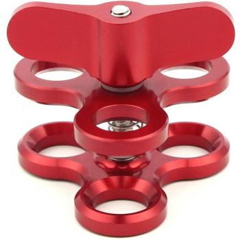 Pince de fixation en aluminium pour lampe de plongée et caméra DSLR