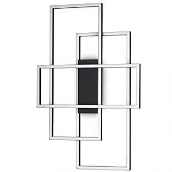 LED Wall Light, Black, 41cm