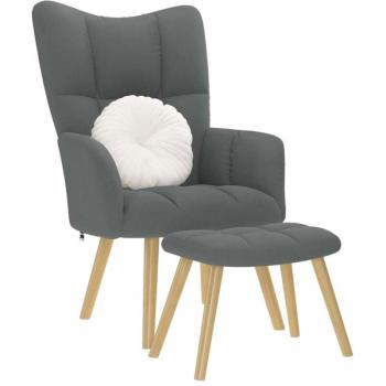 Sillón y Taburete Gris Tenebroso – Modelo TORANA