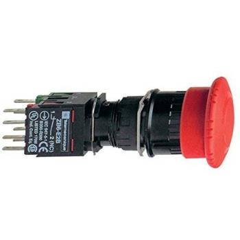 Pulsador Gira-Desenclavar Schneider MSS 45-07 Rojo Diámetro 30 mm
