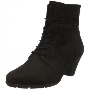 Gabor Damen Schnürstiefeletten 55.644, Schwarz