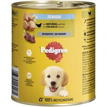 Pedigree Junior Vogelpaté Classic 800 g – 12-pack