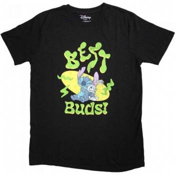Camiseta Unisex Lilo & Stitch Best Buds Negra
