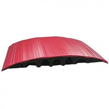 Serpa 5-Channel Cable Ramp, TPE, Light Grey and Red, 3000 mm