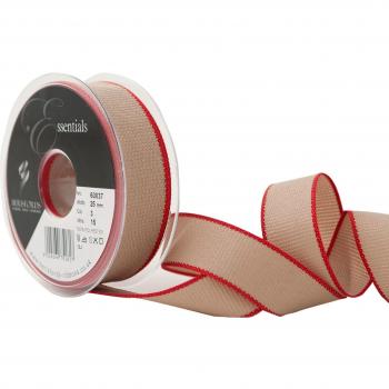Cinta 25 mm Hopsack Rojo Berisfords