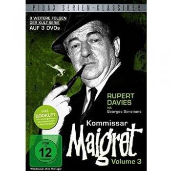 Kommissar Maigret, Vol. 3 / Weitere 9 Folgen der legendären Kultserie mit Rupert Davies nach dem Romanen von Georges Simenon (Pidax Serien-Klassiker) [3 DVDs]