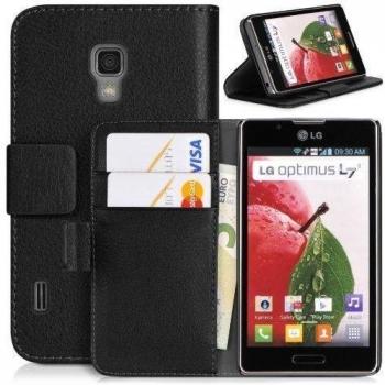 Estuche Donzo Wallet Structure Negro para LG P710 Optimus L7 II