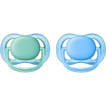 Ultra Air Baby‑Schnuller von Philips Avent – 0–6 Monate, Doppelpack, BPA‑frei (blau/grün)