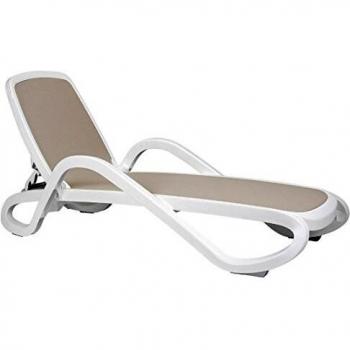 Nardi Gartenliege Alfa stapelbar bianco/tortora