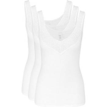 Speidel Baumwoll‑Unterhemd‑Pack “Natalie” – 3 Stück, Damen, Weiß, 46