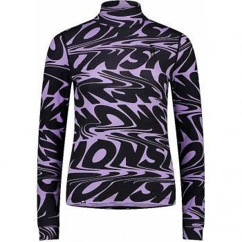 Mons Royale Merino Cascade Flex Mock Neck Funktionsshirt signal lost lupin XS Damen