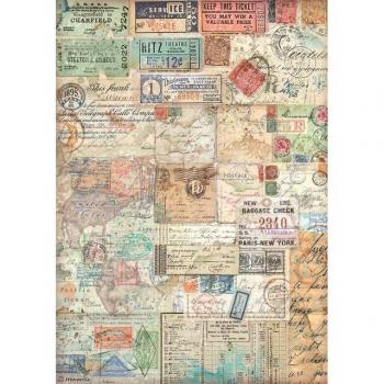 Stamperia Art Ticket – A4 Rice Paper Pack