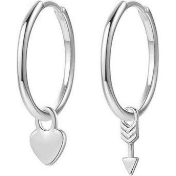Amor a la Vista Pendientes Plata Heart & Arrow