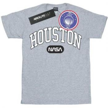 NASA Houston Collegiate T-Shirt Herren grau