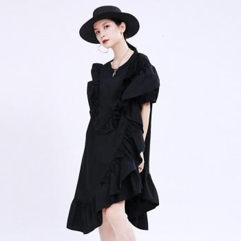 EAM Spring/Summer Green Ruffle Split Dress