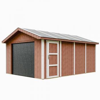 Timblea M991B-Redwood Garage – 17 m², L378×530 cm