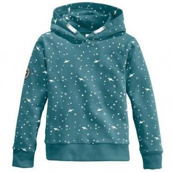 Kangaroo Mädchen Hoodie, bedruckt, aus Baumwollmischung