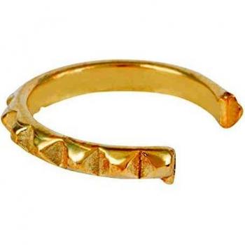 Pendientes de Plata 925 con baño de oro rosa diseño Mini Arito Punk