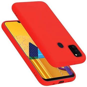 Cadorabo Cover Liquid TPU Rosso per Samsung Galaxy M30s